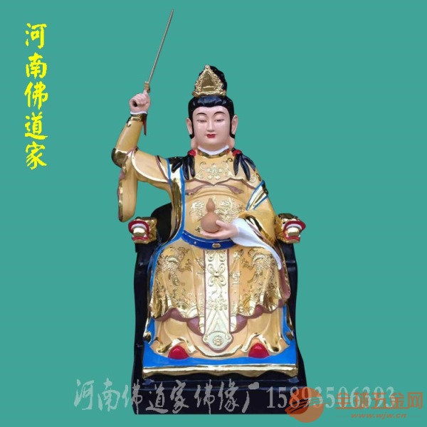 河南神像批发 彩绘九天玄女娘娘1.3米 十二老母图片