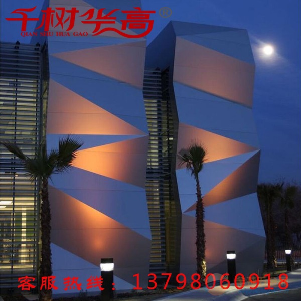 定制氟碳外墙镂空雕花幕墙冲孔造型铝单板颜色规格可定制 金属建材