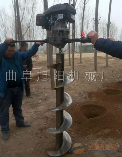 8马力挖坑机电线杆打眼机汽油钻洞机树木打眼机 挖坑机