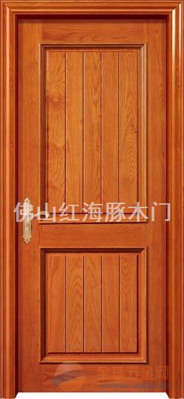 实木门生产厂家广东红海豚木门厂橡木深雕门