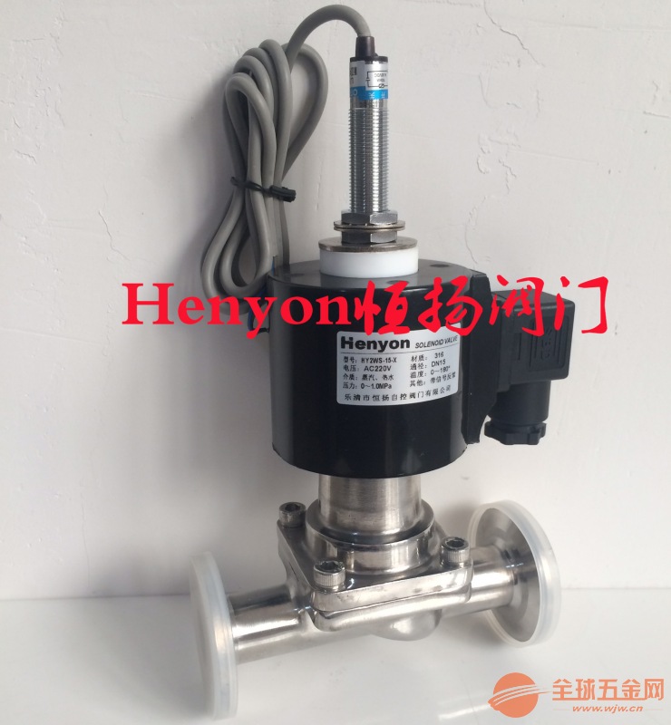 DN15 316L卫生X电磁阀HY2WS2-15-X 卡箍电磁阀 电磁阀