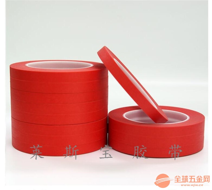 白色复合红美纹 高温复合红色美纹纸胶带