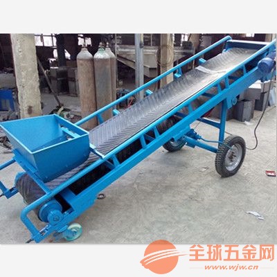 轻型粮食爬坡输送机 电机采用两相电减速电机 轻型粮食爬坡输送机 厂家