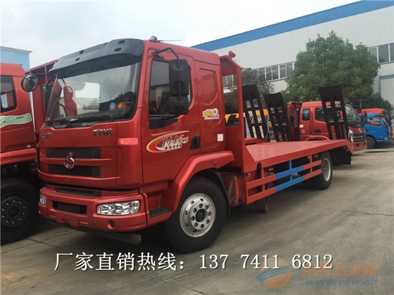 便宜的小型平板拖车生产厂家在哪 挖掘机平板运输车