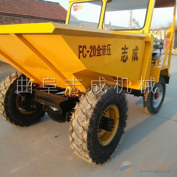 供应FC-20柴油翻斗车工地用带铁硼液压蹦蹦车 柴油翻斗车