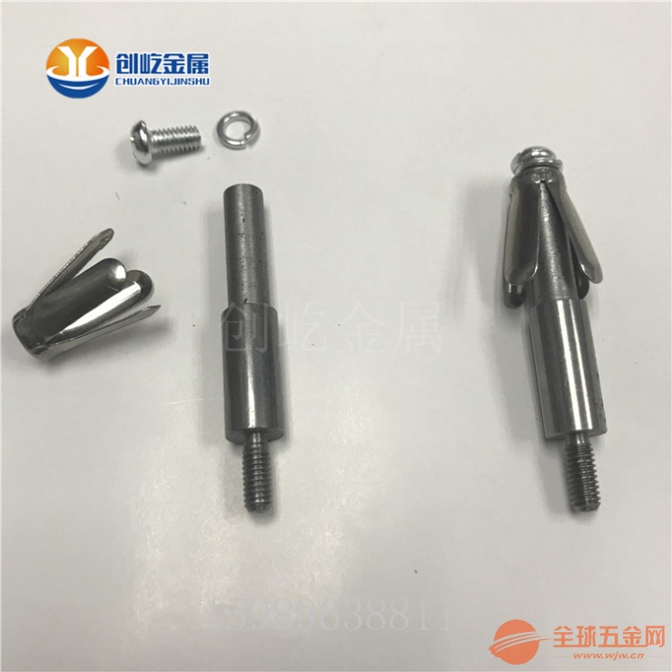 订做真空镀飞机头夹具 串杆配4爪弹片UV喷油夹具弹片图片
