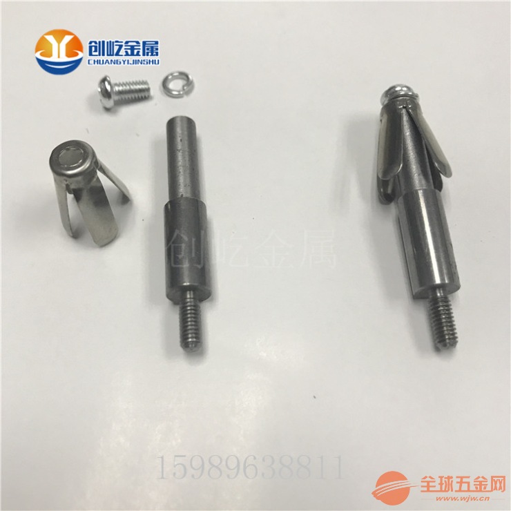 订做真空镀飞机头夹具 串杆配4爪弹片UV喷油夹具弹片图片