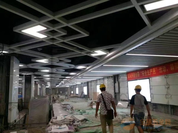 家具家居商场吊顶格栅棚铝方通规格定做 组装铝方通吊顶