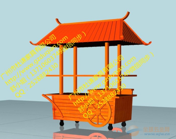 广州售卖车,番禺美食车,商场广场花车木制品 广州木质售货车