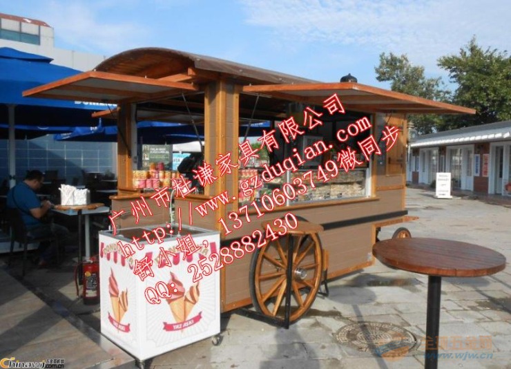 郑州惠济广场零售花车售货车郑州二七广场奶茶食品餐饮岗亭 郑州广场售货亭