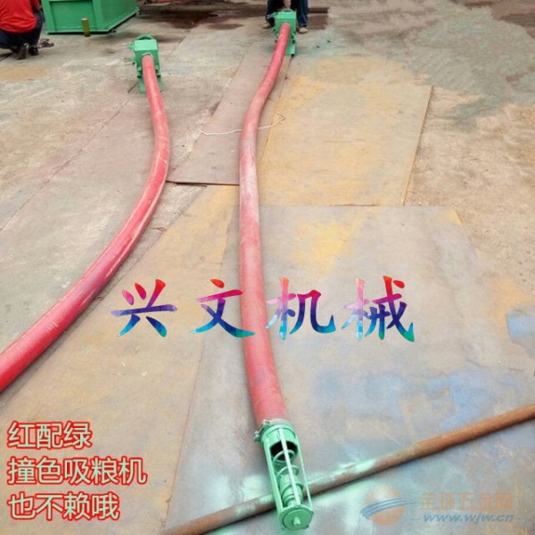 塑料厂用车载式吸料机, 塑料颗粒用软管上料机 场上作业机械