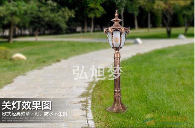扬州弘旭供应欧式户外防水草坪灯小区别墅LED立柱灯 草坪灯