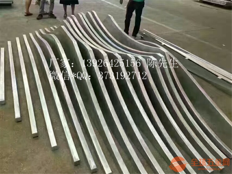 铝方通吊顶造型 吊顶装饰铝管材定制加工