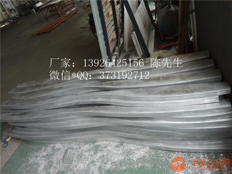铝方通吊顶造型 吊顶装饰铝管材定制加工