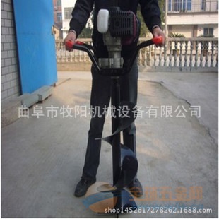 双人操作手提式地钻机 挖坑机