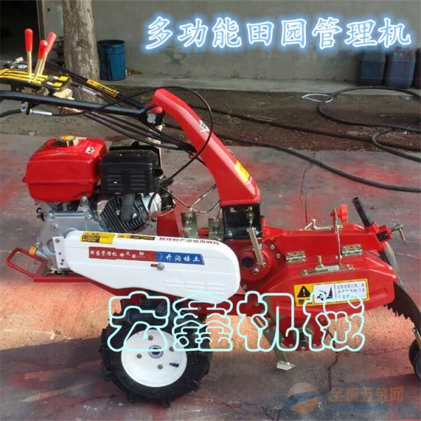 手扶汽油管理机 大棚旋耕机 大葱大姜开沟培土机 手扶汽油管理机