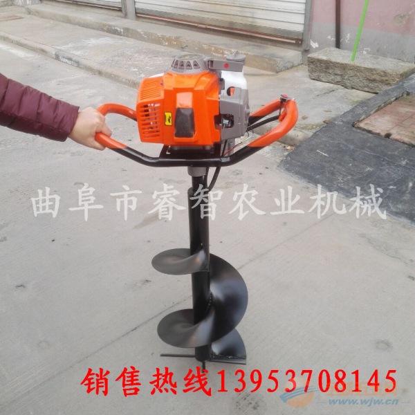 车载式小型汽油挖坑机 挖坑机