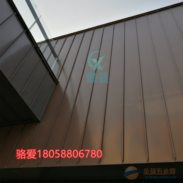 矮立边铝镁锰板 立边咬合直立锁边屋面板 铝镁锰直立锁边板
